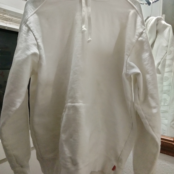 SUPREME "SIDELINE" HOODIE WHT/GREY SZ. LARGE - Picture 6 of 7